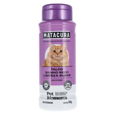 Talco Banho Seco – Limpeza Suave para Gatos (100g)
